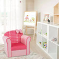 Joli canapé rose avec nœud, pour enfants, fauteuil rembourré pour tout-petits