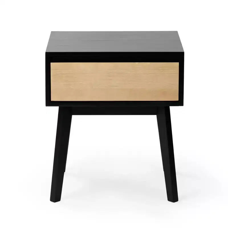 Tables de chevet scandinaves en bois avec tiroir de rangement