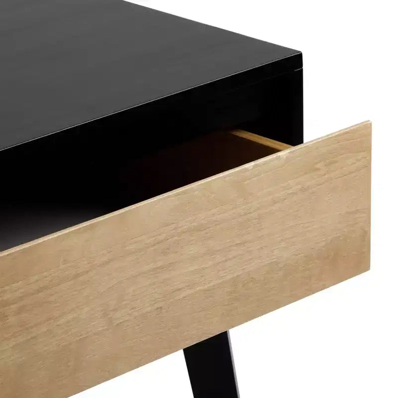 Tables de chevet scandinaves en bois avec tiroir de rangement