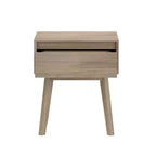 Tables de chevet scandinaves en bois avec tiroir de rangement