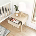 Tables de chevet scandinaves en bois avec tiroir de rangement
