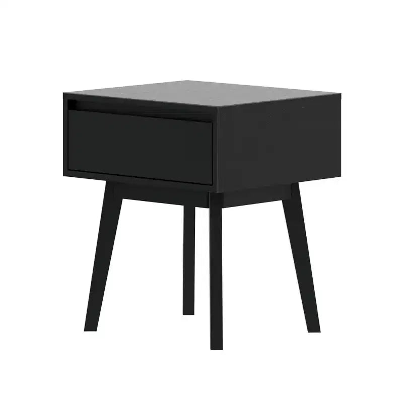 Tables de chevet scandinaves en bois avec tiroir de rangement