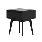 Tables de chevet scandinaves en bois avec tiroir de rangement