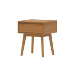 Tables de chevet scandinaves en bois avec tiroir de rangement
