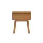 Tables de chevet scandinaves en bois avec tiroir de rangement