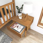 Tables de chevet scandinaves en bois avec tiroir de rangement