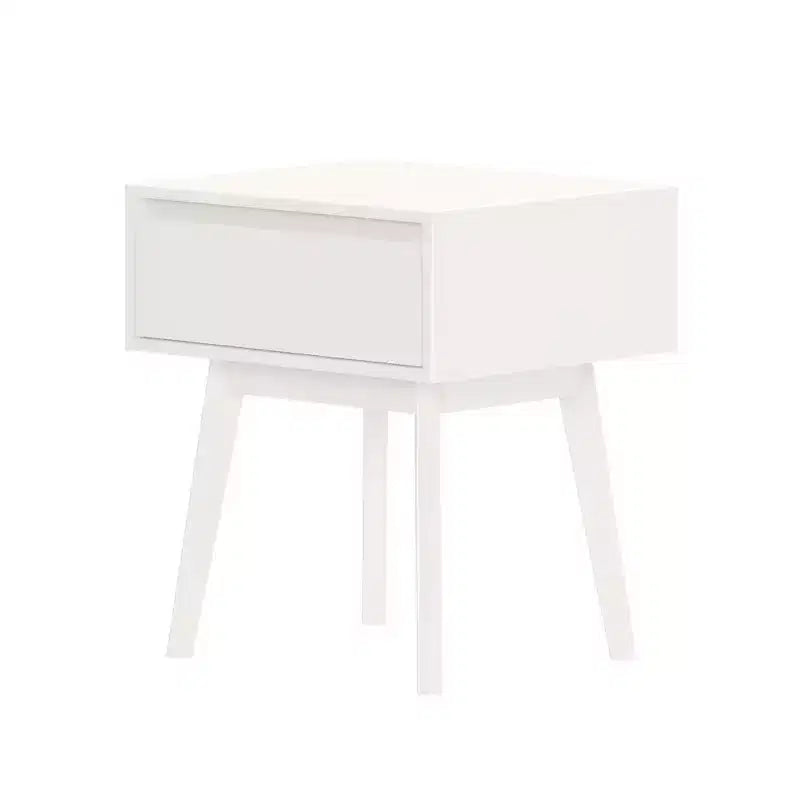 Tables de chevet scandinaves en bois avec tiroir de rangement
