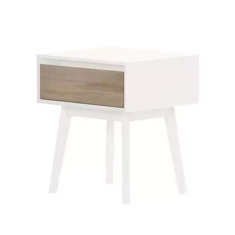 Tables de chevet scandinaves en bois avec tiroir de rangement