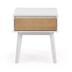 Tables de chevet scandinaves en bois avec tiroir de rangement