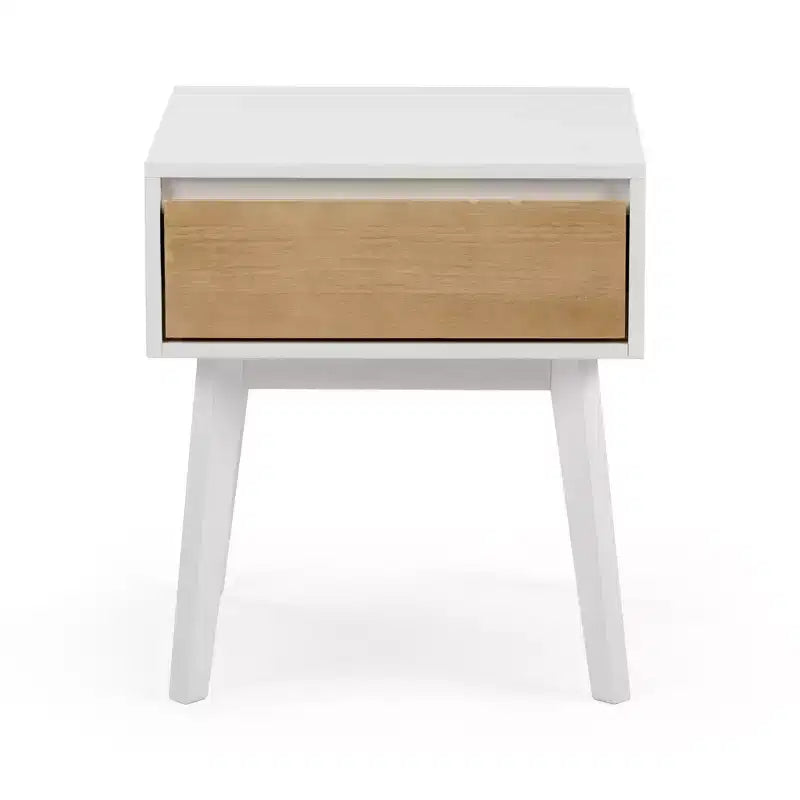 Tables de chevet scandinaves en bois avec tiroir de rangement
