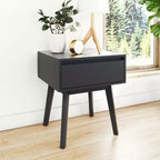 Tables de chevet scandinaves en bois avec tiroir de rangement