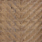 Chaise de salle à manger en rotin brun naturel bohème moderne