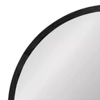 Miroir rond en bois