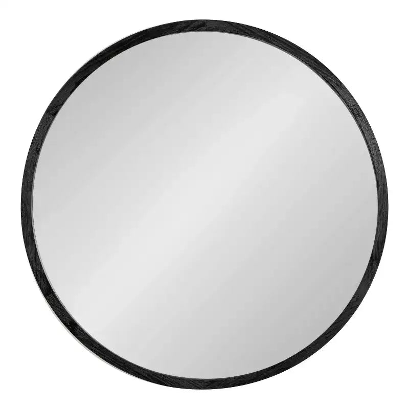 Miroir rond en bois